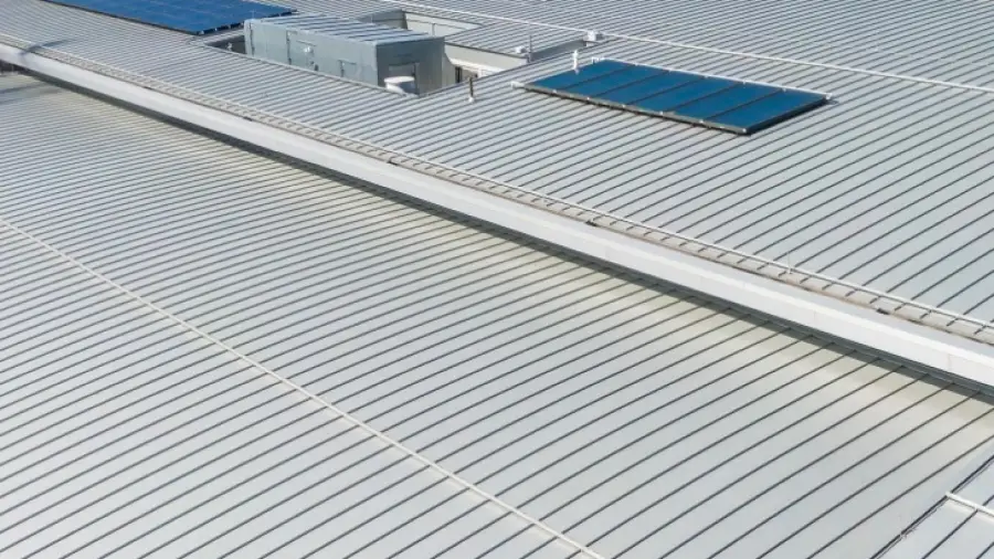 commercial roof install